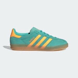 Adidas Women's  NEW with Box Aqua and Orange Gazelle Athletic Shoes, Size 8